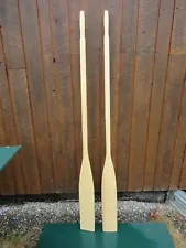 NEW 6'6" Long 78" Wooden Boat Canoe Oars Paddles Set of 2 Ready to Use