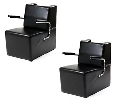 Set of 2 EDISON BLACK Hair Dryer Chair Salon Furniture & Equipment