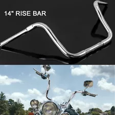 14" Rise Gangster Ape Hangers Handlebar For Harley Softail Fat Bob/Boy Road King