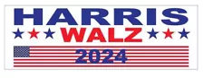 Harris Walz For President 2024 Bumper Sticker B45 Kamala Harris