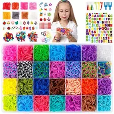 New Listing18,980+ Rubber Bands Refill Loom Kit, 37 Colors Loom Bands, 600 S-Clips, 252 ...