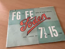 1959 FODEN TRUCKS FG & FE 7 1/2 & 15 TON 20 PAGE SALES BROCHURE AS SHOWN