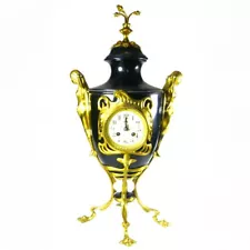 Large Urn Style Ornate Clock, French Art Nouveau, Circa 1900