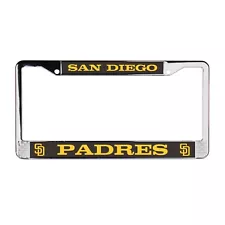 San Diego Padres MLB Chrome License Plate Frame For a Truck Car SUV