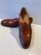 Ralph Lauren Crockett & Jones loafers Saddle Brown Shoes 10 E New in box Purple