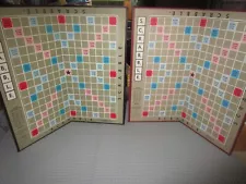 VINTAGE LOT OF 17 SCRABBLE GAME BOARDS ONLY--VARIOUS YEARS--REPLACEMENT,CRAFTS,