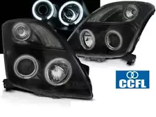 Projector Headlights for Suzuki Swift 2005-2010 Angel Eyes CCFL Black FreeShip U