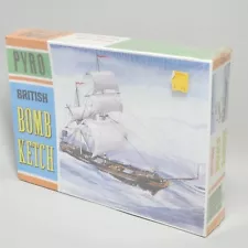 1966 Pyro 1/150 Scale British Bomb Ketch Sailing Ship Model Kit B256-125 SEALED