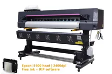 1520mm 60" Large Format Printer ECO Solvent+RIP,Wide Banners Vinyls,Epson I1600