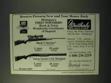 1995 Weatherby Ad - Mark V Sporter Rifle, Orion Shotgun