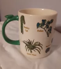 Plant Lady Mug Aloe, Monstera, Pothos, Spider Plant, Donkey Tail