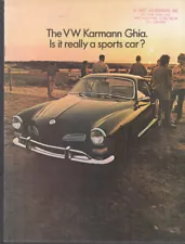 1969 Volkswagen Karmann Ghia coupe & convertible sales brochure 33-14-06010