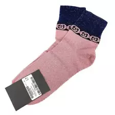 Sale GUCCI Socks SOCKS GREEKY Interlocking G Chain Socks 609345 Women s New O