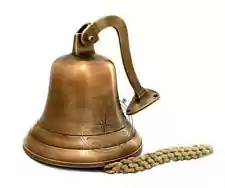 11" Big Antique Brass Ship Bell Polished Premium Nautical Boat's Maritime Bell