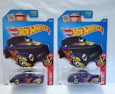 Hot Wheels 41 Willys #96 Blue HW Flames Lot Of 2 For Sale