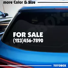 For Sale & Phone number Decal Sticker Auto Car Body Window Door Decals