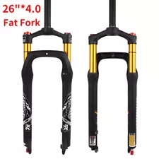 26" Fat Fork Beach / Ebike Bike Air Fork with Rebound Adjustment for 4.0" Tire