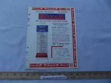 Vintage 1950's Sales Brochure Ad Kozak Dry Wash Cloth for Car Washes Batavia NY