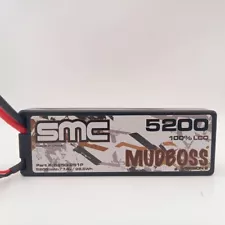 SMC5250-2S1PMBXT60 Mudboss V2 2S 7.4v 5200mAh 50C LiPo w/ XT60 Plug