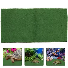 Fake Realistic Decorative Turtle Climbing Platform Turf Fish Tank Decor Turtle