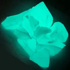 "Kryptonite" - 1 Pound Strontium Aluminate - Glow in the Dark- Glowing Rocks