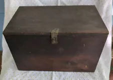 Vintage Wooden Storage Tool Box Case