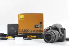 Nikon D3300 24.2MP DSLR Camera w/AF-S DX VR II 18-55mm "Boxed Mint" 7360 SC10k+