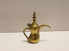 Vintage Miniature Aftaba Water Pitcher Ewer. Hole Use As Pendant Or Hang Display