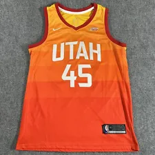 Utah Jazz Donovan Mitchell Jersey City Edition Nike Adult 50 (L) Swingman Orange