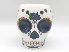 Day of the Dead Día de Muertos Skull Wax Warmer (Incomplete) For Decor Only