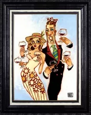 Todd White - We Love to Drink - Canvas on Board