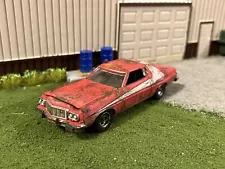 1976 Ford Gran Torino Rusty Weathered Custom 1/64 Diecast Starsky & Hutch Car