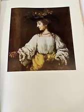 1953 Tipped In Art Print "Flora" By Rembrandt