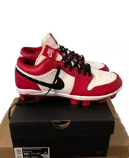 nike jordan baseball cleats Size 10.5 Red/white