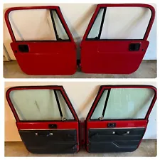 ORIGINAL Jeep Wrangler YJ OEM Full Hard Doors Solid Posts 87-95 Clean Bottoms