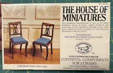 The House of Miniatures - #40044 - Lyre Back Chair / Circa 1800 - Craftmark Inc.