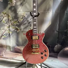 Les Paul Custom Shining particles Electric Guitar Solid Mahogany boby hot sale