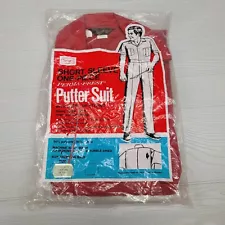 Vintage 70s SEARS Putter Suit Coveralls Perma Prest Leisure Suit Sz 38 New