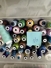 Lot If 40 SPools Of Thread For Sewing Or Embroidery Machine, New & Used