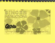 Singer Genie 353 Sewing Machine OWNER'S INSTRUCTION MANUAL