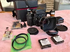 Pentax 67 6x7 MLU with SMC Pentax/ 90mm F2.8 lens, meter prism and accessories