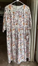 MOVING SALE!!! Womens's White Floral Summer Dress, Sz 2X