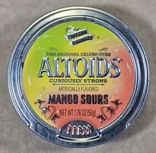 Altoids Mango Sours Embossed Tin Empty RARE