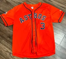 Astros Jeremy Pena Replica Orange WS Champs on Sleeve XL Great Souvenir For Fans