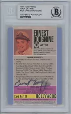 Ernest Borgnine 1991 Hollywood Walk of Fame SIGNED w BAS authentication & slab