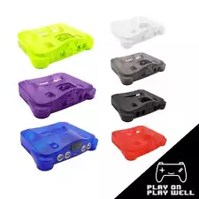 Replacement Plastic Housing Shell Translucent Case for N64 Nintendo - 8 Colors!!