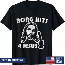 Bong Hits 4 Jesus T-shirt, Made In USA, Free Shipping, Black, S-5XL