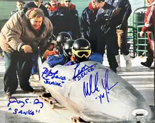 Cool Runnings Movie Jamaica Bobsled Official Cast Signed 8X10 Photo 1