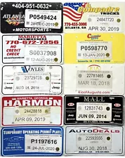 *99 CENT SALE* Georgia TEMPORARY License Plate LOT OF 10 No Reserve