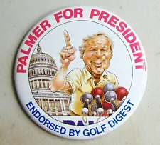 Arnold Palmer golf PGA campaign pin button political